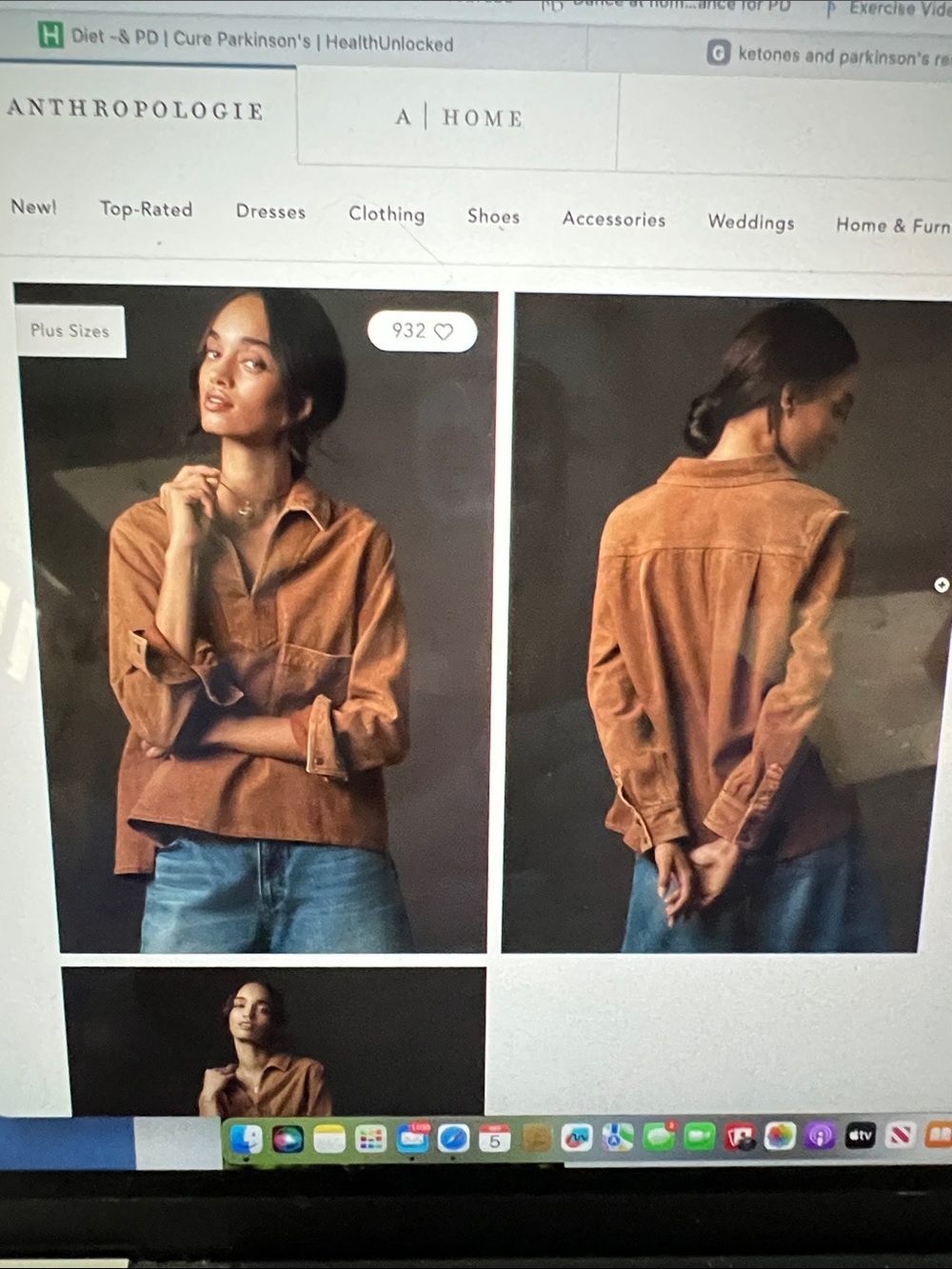 Anthropologie Rust Pullover Tunic with Front Pockets